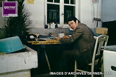 M. Gerner dans son bureau à l'époque. 